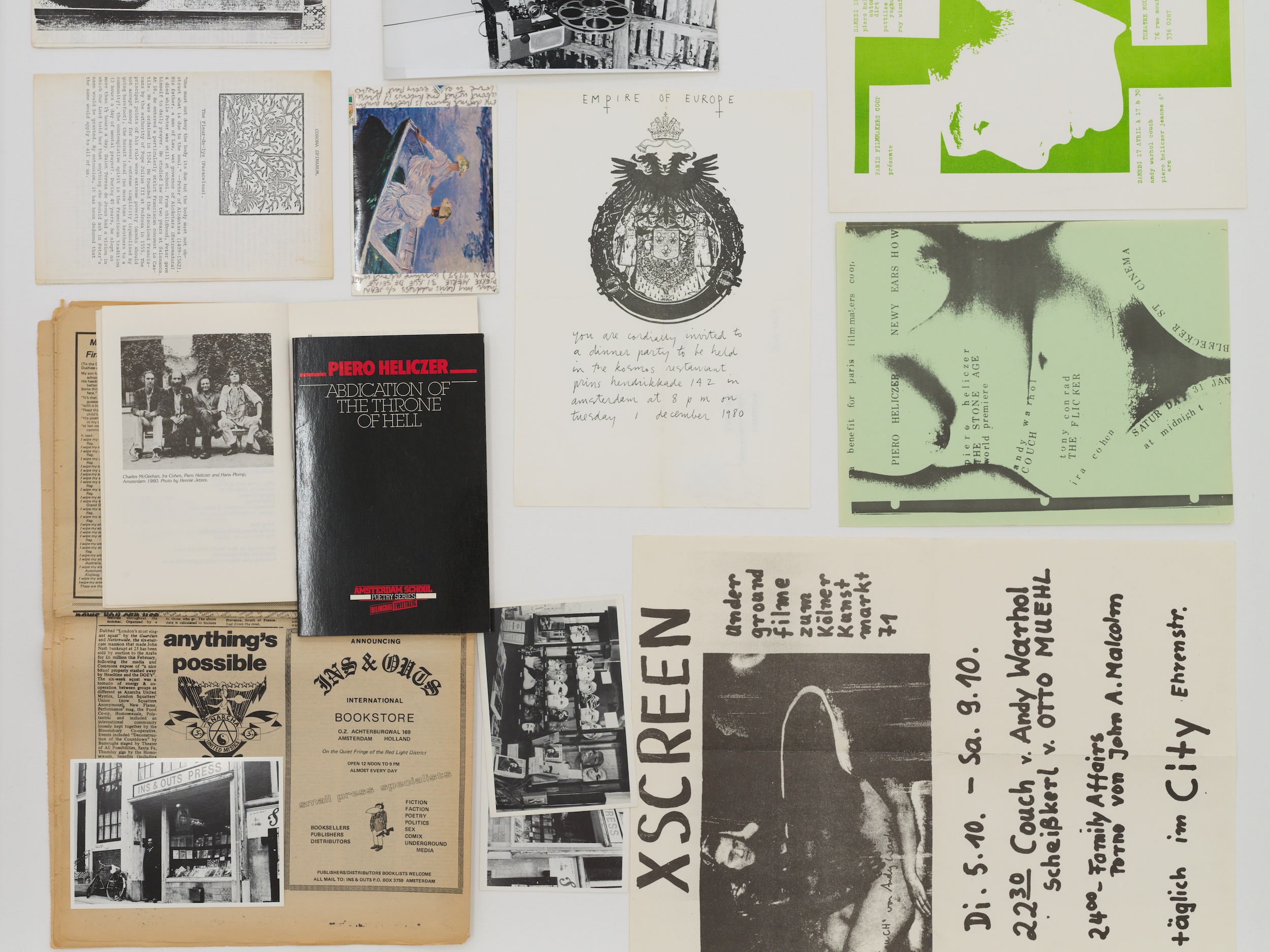 Explicit Aquarium & Heart – Piero Heliczer and The Dead Language Press - Les Bains-Douches, Alençon