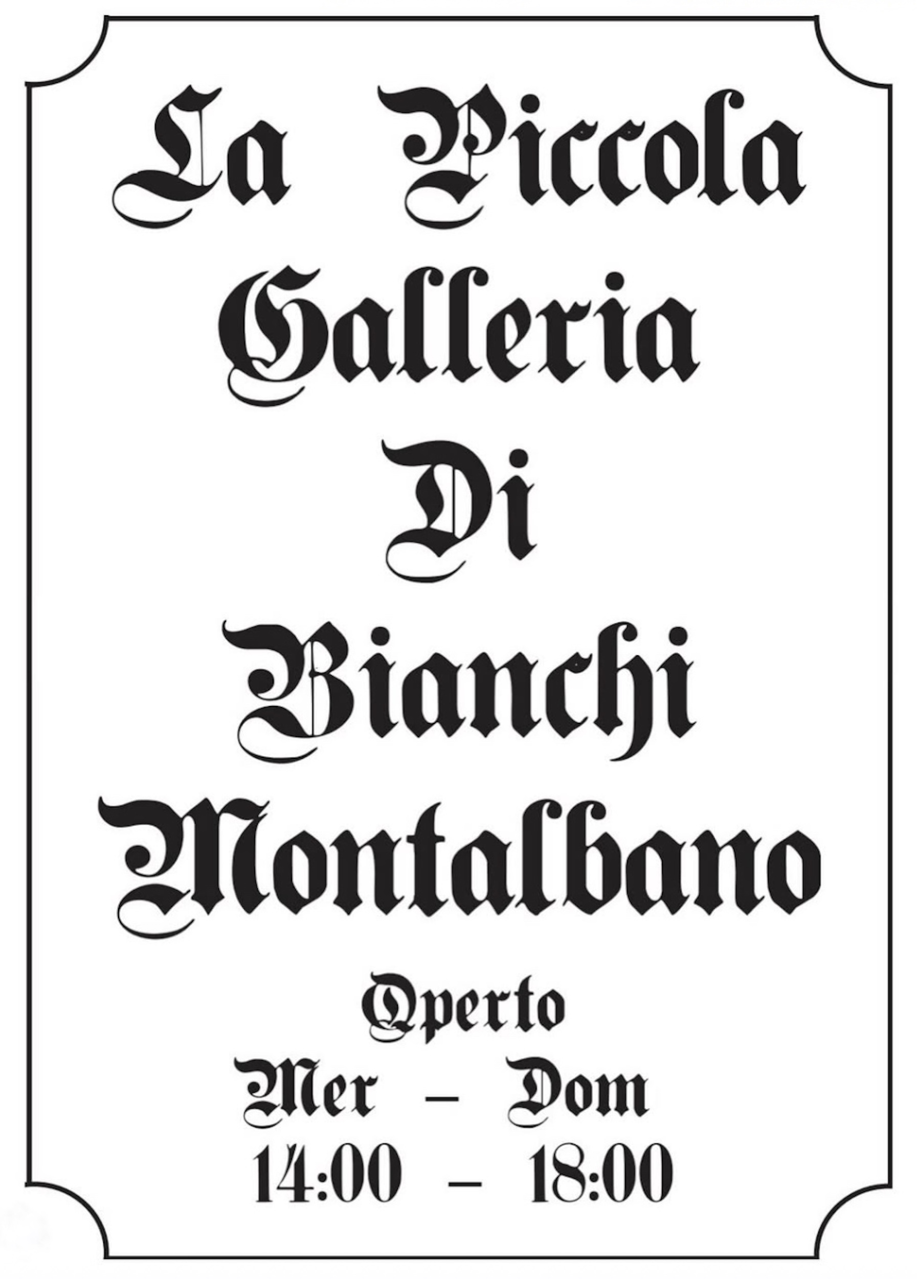 La Piccola Galleria Di Bianchi Montalbano - Les Bains-Douches, Alençon